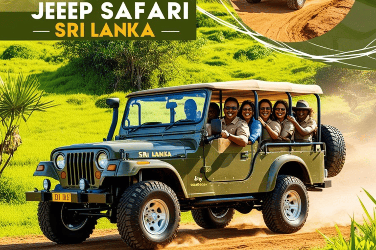 Safari por el Parque Ecológico de Habarana con Jeep y Entrada