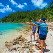 From Airlie: Whitsundays and Whitehaven Half-Day Cruise