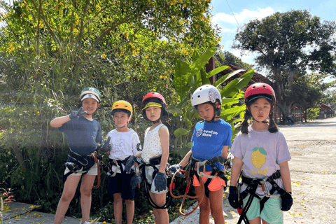 Pattaya: Zipline-äventyr med 25 plattformar med barnalternativKurs för barn