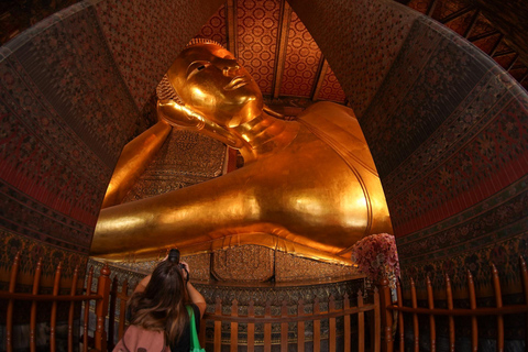 Bangkok: Grand Palace, Wat Pho, Wat Arun Sacred & Local Tour Tha Maharaj
