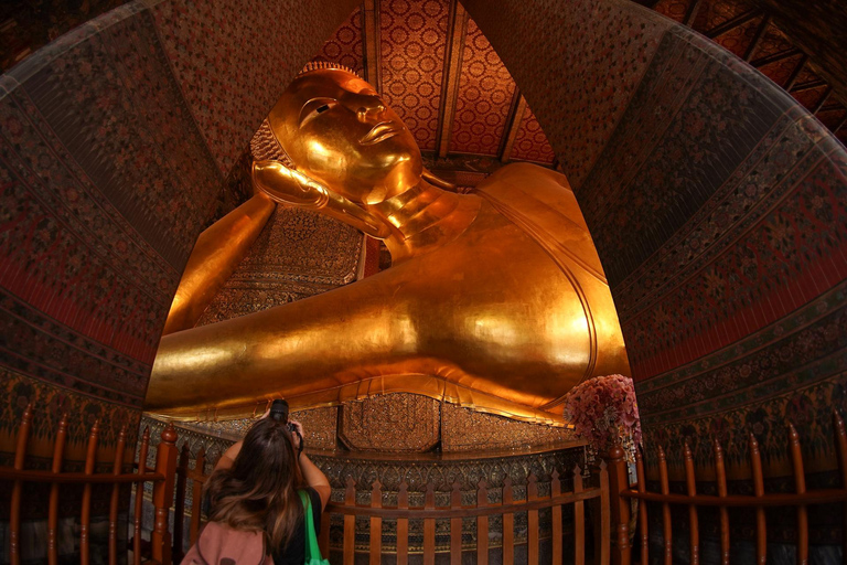 Bangkok: Grand Palace, Wat Pho, Wat Arun Sacred & Local Tour Tha Maharaj