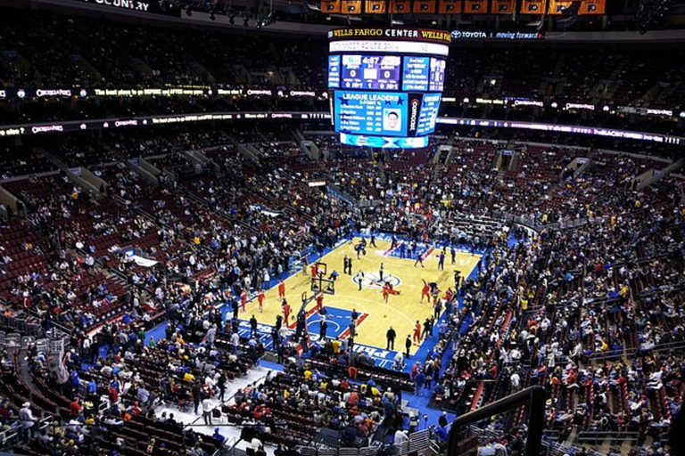 Philadelphia: Philadelphia 76ers Basketball Game Ticket Lower Baseline