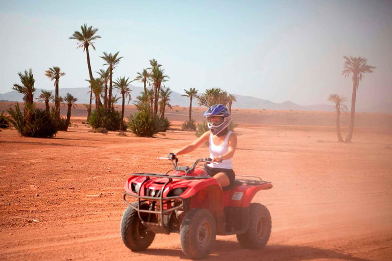 Marrakech: Palmeraie Quad Bike Desert Adventure