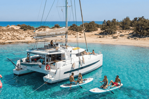 Chrissi: Afternoon Catamaran trip - Dinner, Drinks & Sunset Afternoon Cruise W/Transfer from Heraklion Town - Koutsouras