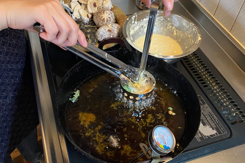 Cours de cuisine japonaise à Osaka : Tempura authentique et soupe Miso