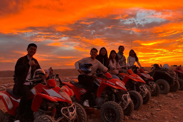 From Marrakech: Agafay Desert Quad Bike Tour with Dinner