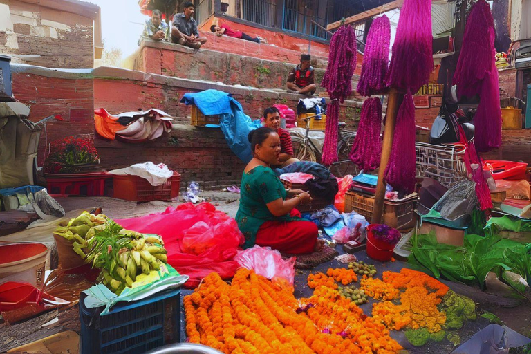 Katmandú: Recorrido a pie por el bazar con refrescos