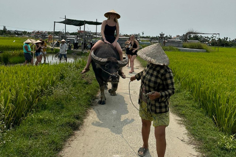 Hoi An: prywatne wioski z wycieczką motocyklową i łodzią z koszemHoi An: Wycieczka motocyklowa po prywatnych wioskach i rejs łodzią z koszem