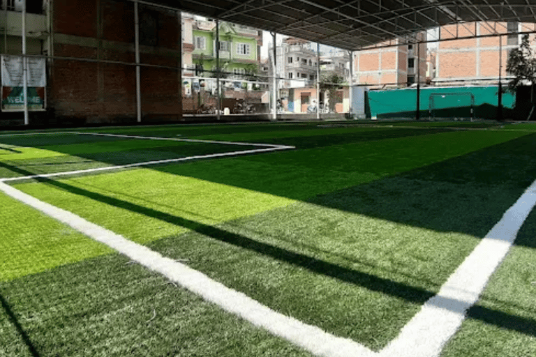 Local Football Game with Young Nepali Youths