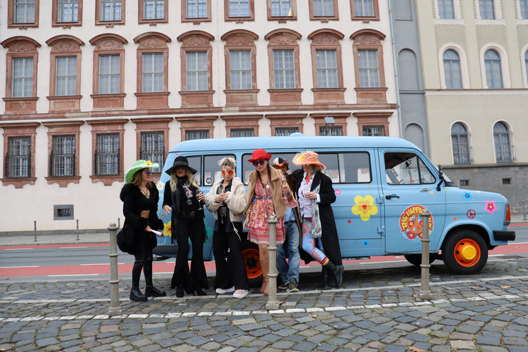 Frankfurt: Recorrido turístico en autobús hippie