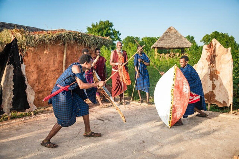 Zanzibar: Maasai village Tour with Sunset Dhow Cruise Maasai Village Tour and Sunset Cruise From North-East