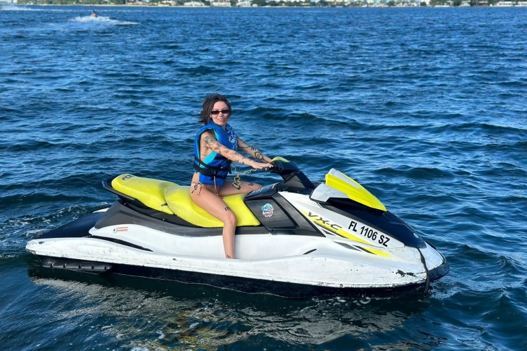 Miami Beach: Boat Ride and Jet Ski Rental 1 Jetski for 1 Person and Boat Ride ($75 DUE @ CHECK IN)