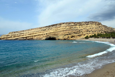Crète : excursion à Matala et à la plage de KomosPrise en charge à Héraklion ou Ammoudara