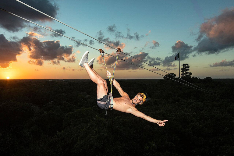 From Playa del Carmen: Tickets to Xplor Fuego Night Park Xplor Fuego tickets with premium transportation