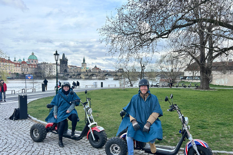 Prague Monastery & Panoramic Viewpoint Electric Trike Tour 1.5 Hours: 2 person on 1 Trike