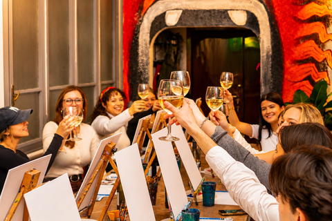 Rome: Afternoon Paint and Sip Experience in Piazza Navona