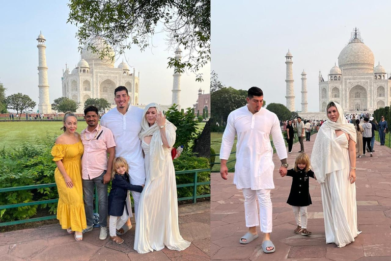 From Delhi Taj Mahal & full Day Agra Tour with 5 star lunch Ac Private Car + Tour Guide.