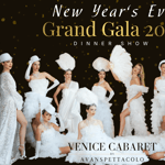 Venezia: Gran Gala di Capodanno 2027 e cena con spettacolo di cabaret
