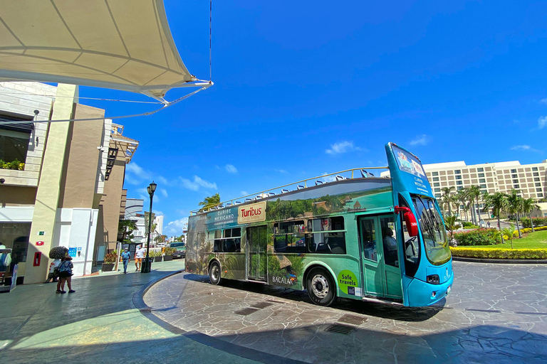 Cancun: Hop-on Hop-off Bus Tour with Flowrider Experience