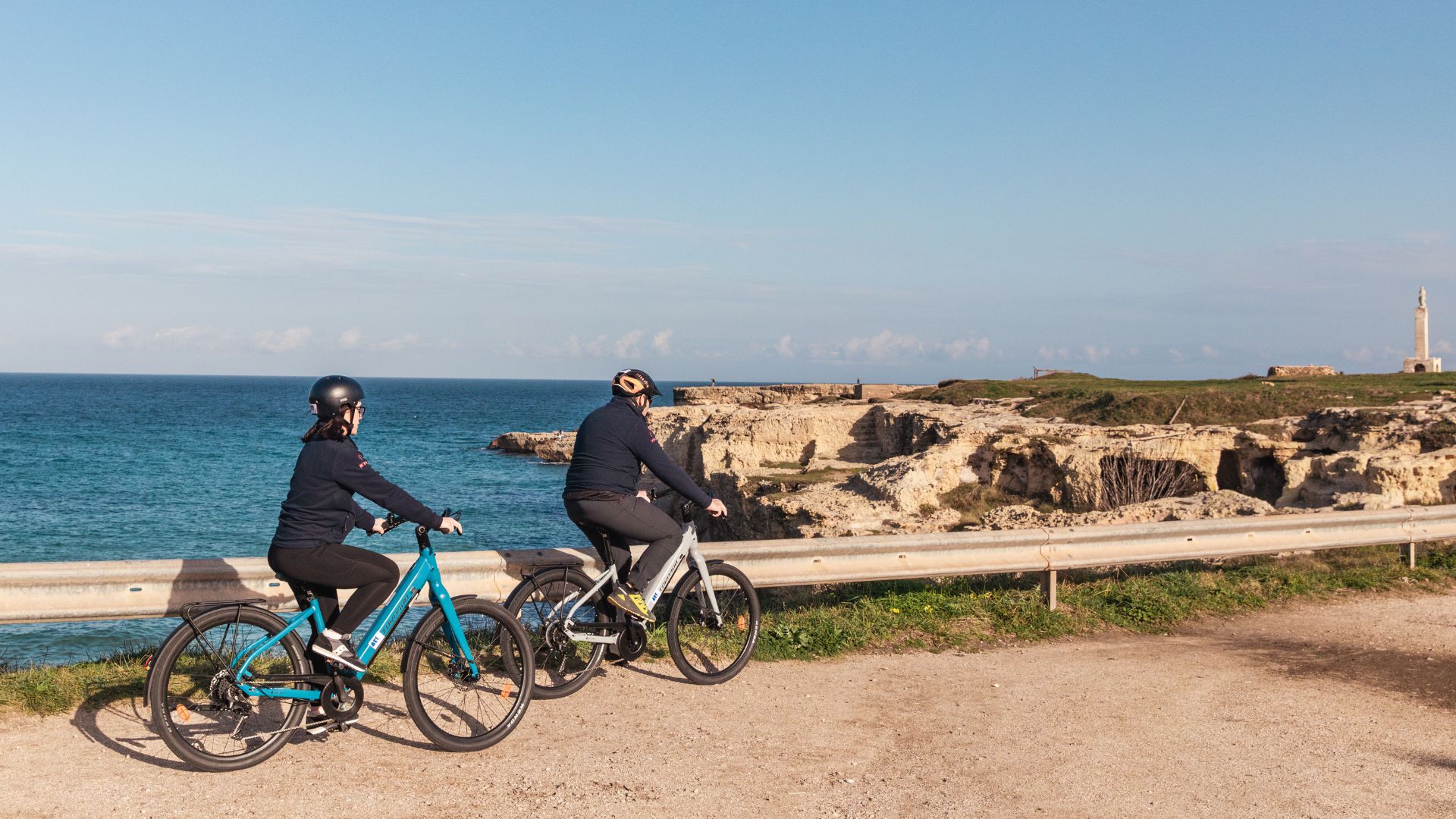 Von Lecce: Geführte E-Bike-Tour Radweg Otranto, Punto Badisco, Castro, Leuca