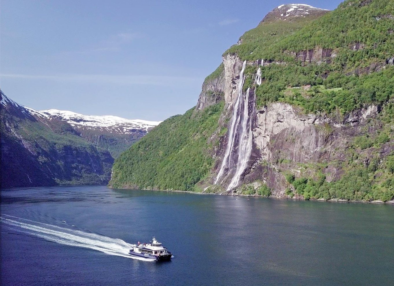 Geiranger: Sightseeing-bådtur til fjorden og vandfaldene