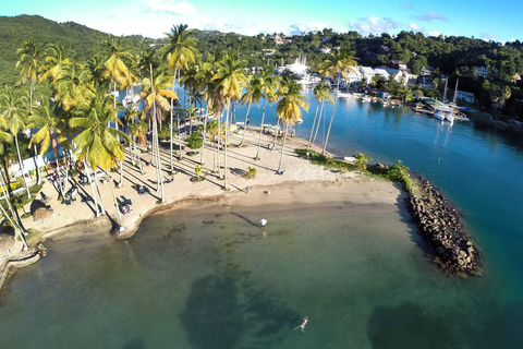 Saint Lucia: 3-godzinna wycieczka morska i lądowa do Marigot BaySaint Lucia: 3 hour Sea and Land Tour to Marigot Bay