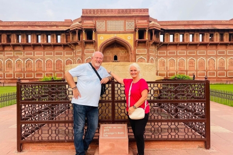 Van Jaipur: Taj Mahal Sunrise en privétour Agra Fort