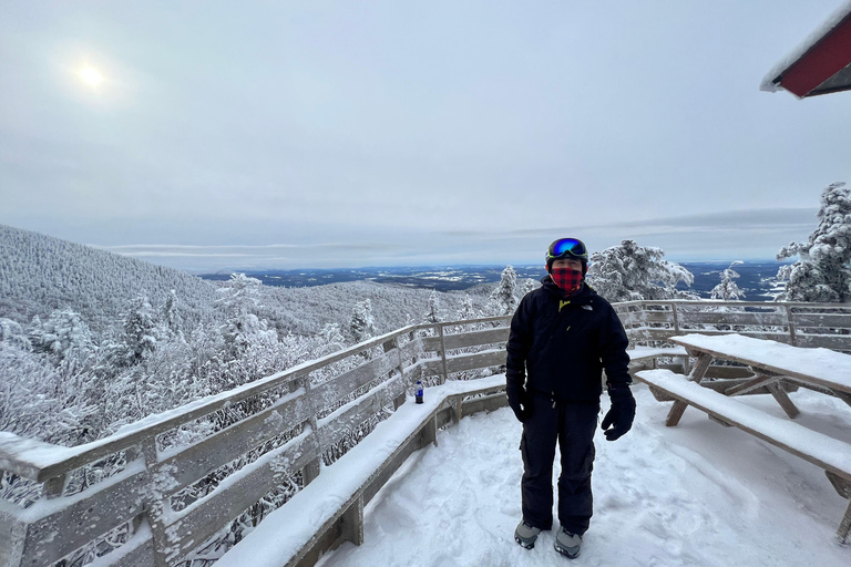 Montreal: Canadian Forest Guided Tour by Snowmobile Snowmobile for One Person
