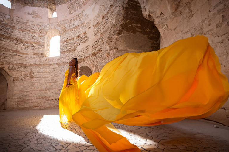 Private Flying Dress Photo Session in Split, Croatia