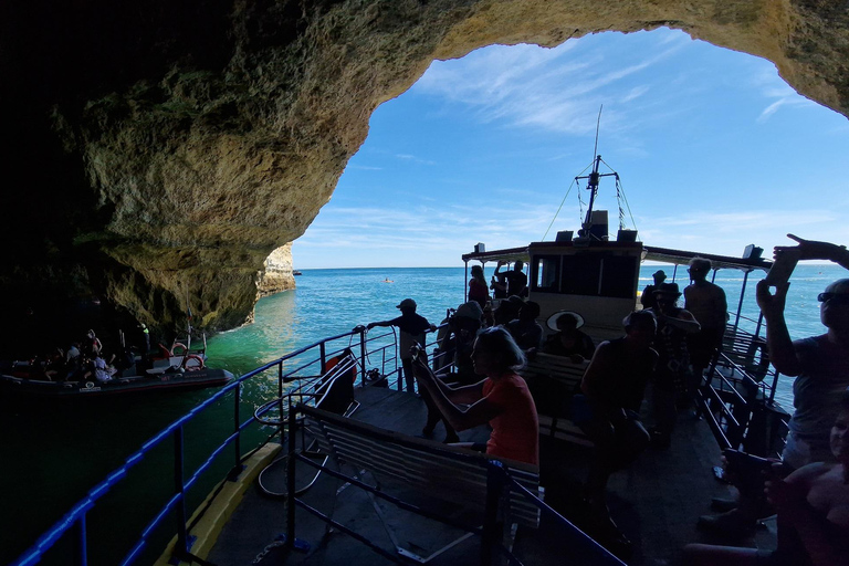Benagil Cave Tour with Swim Stop, free Drink & Sunset Option Benagil Caves & Coast Boat Tour with Swim Stop and Drink