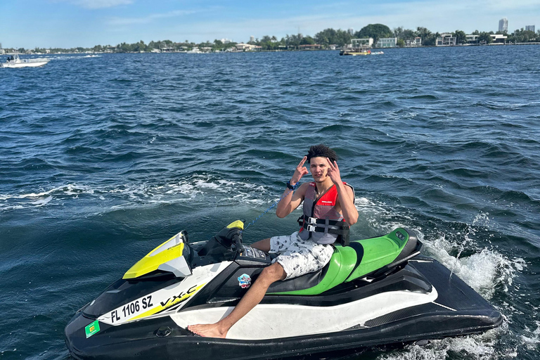 Miami Beach Jetskis + Free Boat Ride 1 Jetski 2 People 1 Hour + Free Boat Ride $60 Due @ Check-In