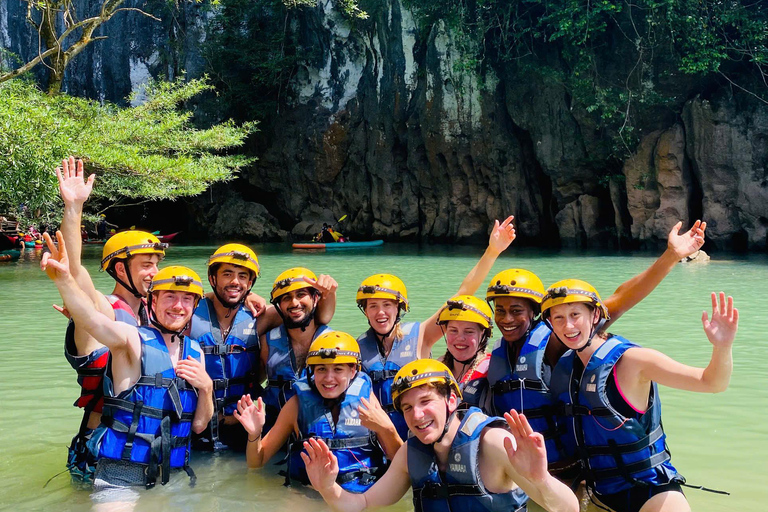 Phong Nha: Zipline Dark Cave & Paradise Cave Exploration Option 4: Full Adventure Experience - Drop-off in Hue