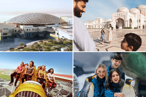 Abu Dhabi: Die 5 wichtigsten Sehenswürdigkeiten mit dem Welcome PassYas 2 Parks, Louvre, Qasr Al Watan, Qasr Al Hosn, Welcm Pass