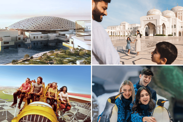 Abu Dhabi: Die 5 wichtigsten Sehenswürdigkeiten mit dem Welcome PassYas 2 Parks, Louvre, Qasr Al Watan, Qasr Al Hosn, Welcm Pass