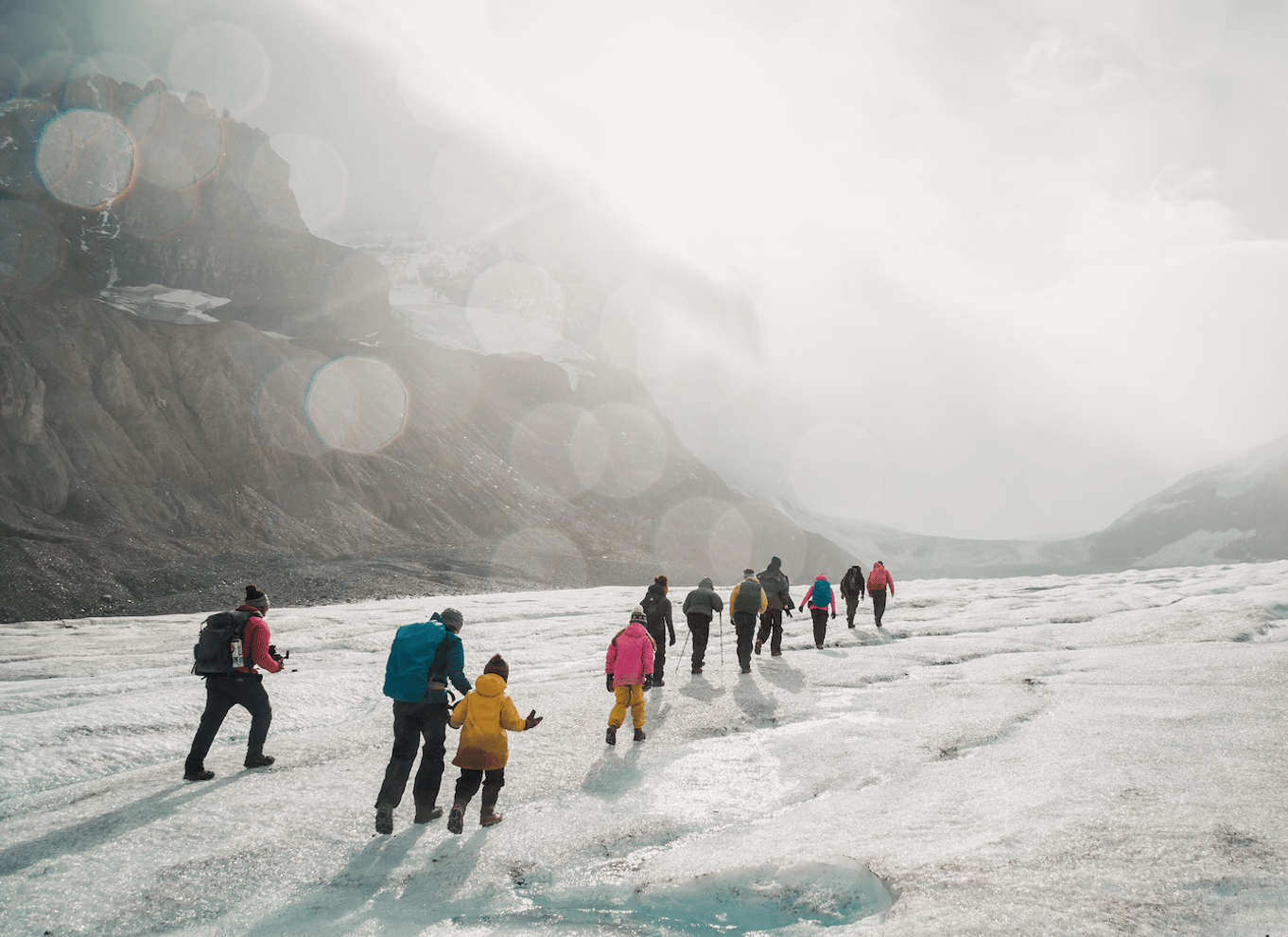 Columbia Icefield: Guidet gletsjer-vandring