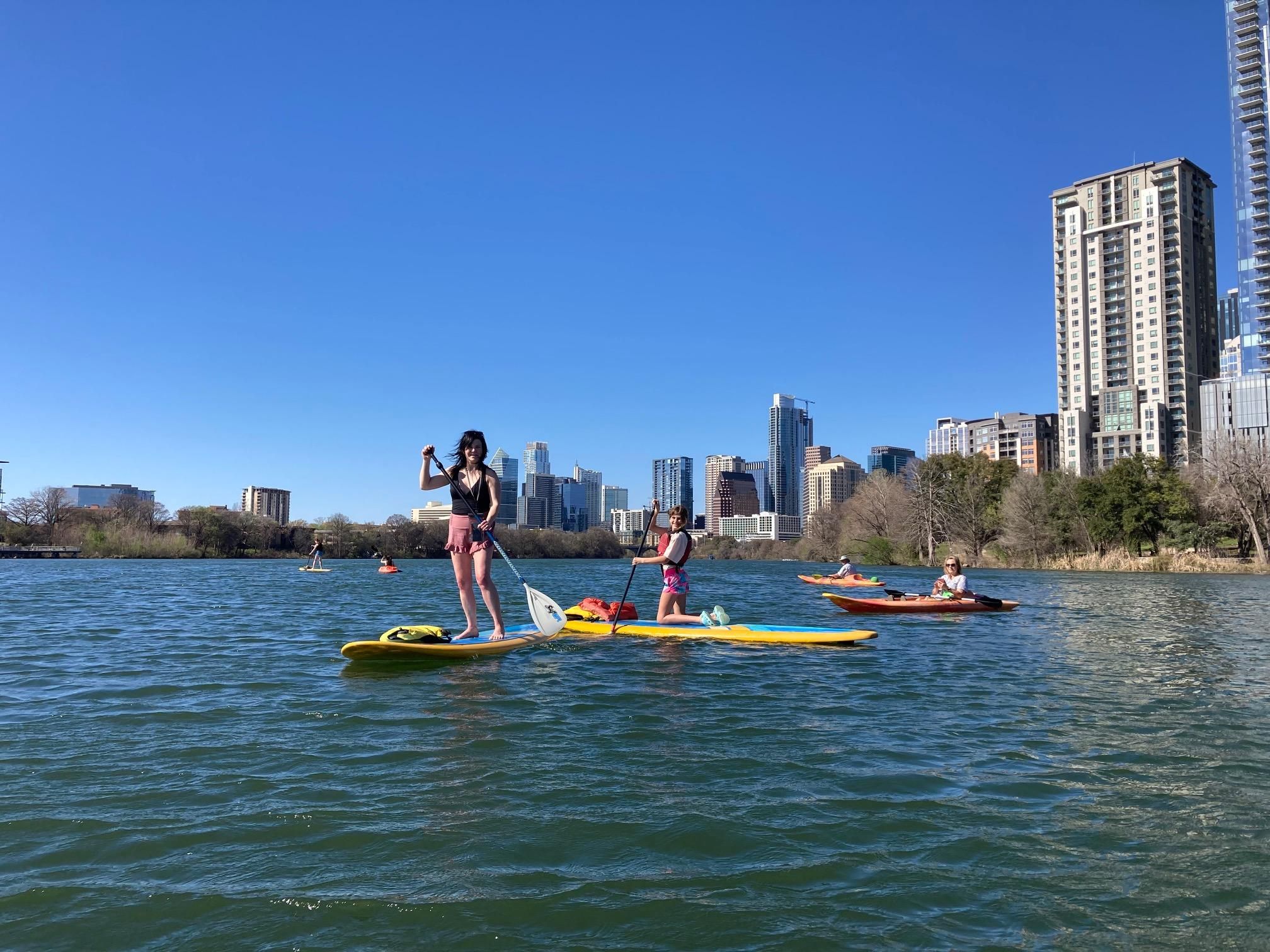 Austin: Paddleboard-Verleih am Lady Bird Lake
