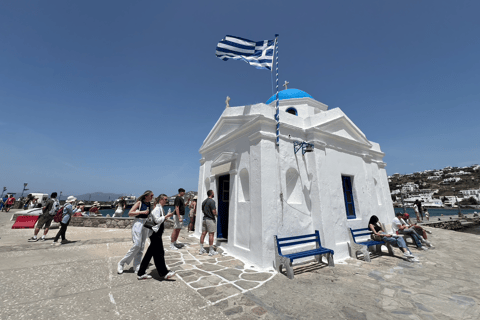 Upptäck Mykonos till fots med matupplevelseUpptäck Mykonos mat till fots