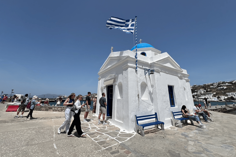 Upptäck Mykonos till fots med matupplevelseUpptäck Mykonos mat till fots