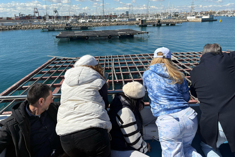 Gita in catamarano e visita ai vivai di Clóchina con degustazione