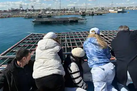 Passeio de catamarã e visita aos viveiros de mexilhões com aperitivo