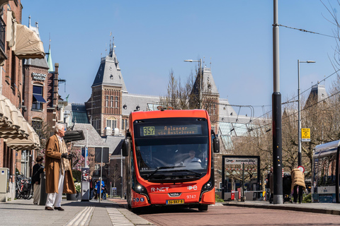 Amsterdam: Trasferimento in autobus espresso dall&#039;aeroporto a/da il centro cittàTransfer aeroportuale espresso di andata e ritorno per la città (valido 14 giorni)