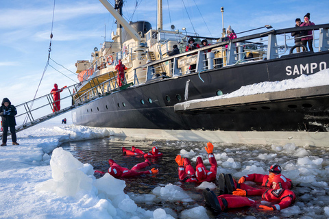 From Rovaniemi: Icebreaker Sampo Cruise and Ice Floating Morning Cruise at 9:00 AM with pickup from Rovaniemi