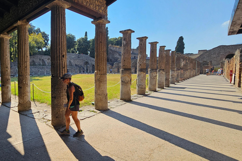 Guided group tour of Pompeii with an expert in archaeology.